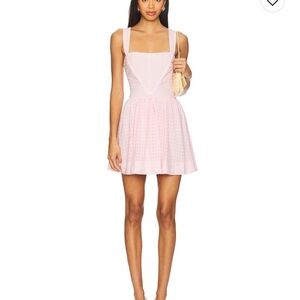 For Love And Lemons Light Pink Mini Dress